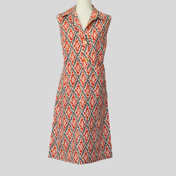 LAND'S END Women's Ikat Shirt Dress Size 16 - Picture 1 of 8